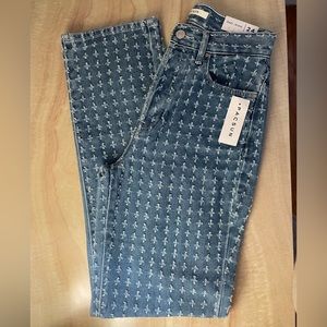Women Pacsun Medium Blue Distressed Dad Jeans
